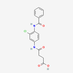 4-{[4-(Benzoylamino)-3-chlorophenyl]amino}-4-oxobutanoic acid