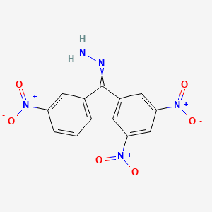 molecular formula C13H7N5O6 B1658423 9H-Fluoren-9-one, 2,4,7-trinitro-, hydrazone CAS No. 60900-42-7