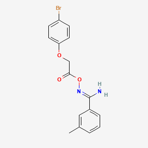 [(Z)-[amino-(3-methylphenyl)methylidene]amino] 2-(4-bromophenoxy)acetate