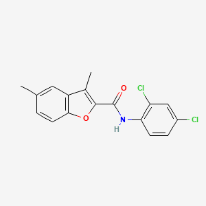 molecular formula C17H13Cl2NO2 B1658429 N-(2,4-dichlorophenyl)-3,5-dimethyl-1-benzofuran-2-carboxamide CAS No. 6092-95-1