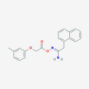 [(Z)-(1-amino-2-naphthalen-1-ylethylidene)amino] 2-(3-methylphenoxy)acetate