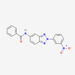 N-[2-(3-nitrophenyl)benzotriazol-5-yl]benzamide