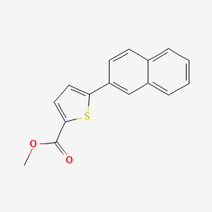 molecular formula C16H12O2S B1658463 2-Thiophenecarboxylic acid, 5-(2-naphthalenyl)-, methyl ester CAS No. 61100-13-8