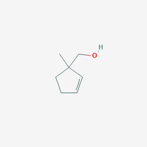 molecular formula C7H12O B1658465 (1-甲基环戊-2-烯-1-基)甲醇 CAS No. 61111-54-4