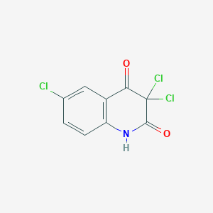 molecular formula C9H4Cl3NO2 B1658468 3,3,6-Trichloroquinoline-2,4(1H,3H)-dione CAS No. 61145-26-4