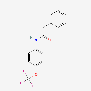 molecular formula C15H12F3NO2 B1658469 2-phenyl-N-[4-(trifluoromethoxy)phenyl]acetamide CAS No. 6115-10-2