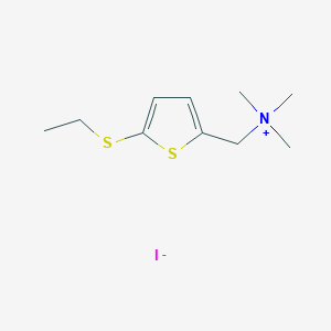 molecular formula C10H18INS2 B1658487 2-Thiophenemethanaminium, 5-(ethylthio)-N,N,N-trimethyl-, iodide CAS No. 61211-53-8
