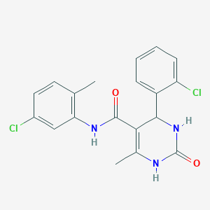 N-(5-chloro-2-methylphenyl)-4-(2-chlorophenyl)-6-methyl-2-oxo-3,4-dihydro-1H-pyrimidine-5-carboxamide