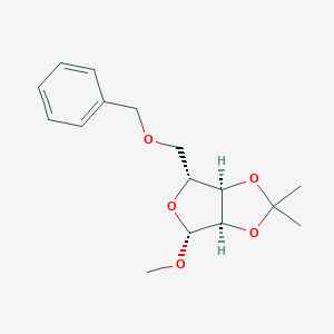 molecular formula C16H22O5 B016585 甲基2,3-O-异丙基-5-O-苄基-β-D-核糖呋喃苷 CAS No. 33019-63-5