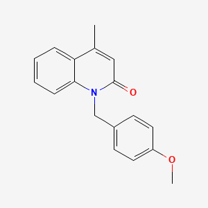 1-[(4-Methoxyphenyl)methyl]-4-methylquinolin-2(1H)-one