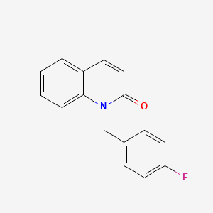 1-[(4-Fluorophenyl)methyl]-4-methylquinolin-2(1H)-one