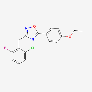 3-[(2-Chloro-6-fluorophenyl)methyl]-5-(4-ethoxyphenyl)-1,2,4-oxadiazole