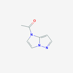 B165852 1-(1H-Imidazo[1,2-b]pyrazol-1-yl)ethanone CAS No. 135830-23-8
