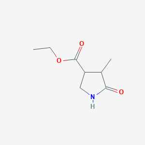 3-Pyrrolidinecarboxylic acid, 4-methyl-5-oxo-, ethyl ester