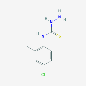 molecular formula C8H10ClN3S B1658524 Hydrazinecarbothioamide, N-(4-chloro-2-methylphenyl)- CAS No. 61335-37-3