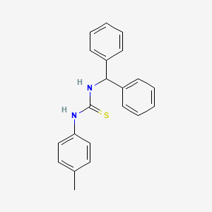 molecular formula C21H20N2S B1658533 N-(Diphenylmethyl)-N'-(4-methylphenyl)thiourea CAS No. 61353-95-5