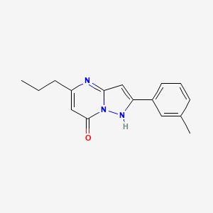 2-(3-methylphenyl)-5-propyl-1H-pyrazolo[1,5-a]pyrimidin-7-one