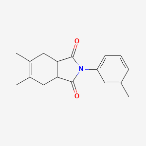 5,6-Dimethyl-2-(3-methylphenyl)-3a,4,7,7a-tetrahydroisoindole-1,3-dione