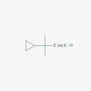 molecular formula C8H12 B1658558 (2-Methylbut-3-yn-2-yl)cyclopropane CAS No. 61422-95-5