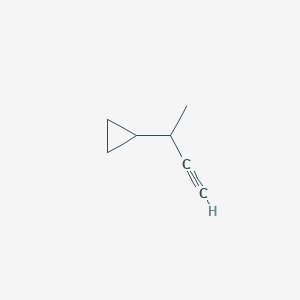 molecular formula C7H10 B1658562 (But-3-yn-2-yl)cyclopropane CAS No. 61441-85-8