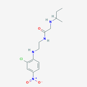 N~2~-Butan-2-yl-N-[2-(2-chloro-4-nitroanilino)ethyl]glycinamide