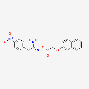 N'-{[(2-naphthyloxy)acetyl]oxy}-2-(4-nitrophenyl)ethanimidamide