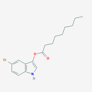 molecular formula C17H22BrNO2 B165858 5-溴-3-吲哚基壬酸酯 CAS No. 133950-70-6