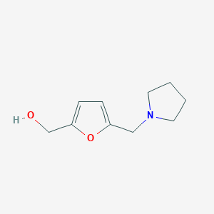 molecular formula C10H15NO2 B1658580 5-(1-Pyrrolidinylmethyl)-2-furanmethanol CAS No. 61481-02-5