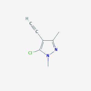 1H-Pyrazole, 5-chloro-4-ethynyl-1,3-dimethyl-