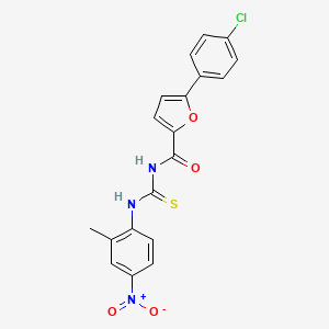 5-(4-chlorophenyl)-N-[(2-methyl-4-nitrophenyl)carbamothioyl]furan-2-carboxamide