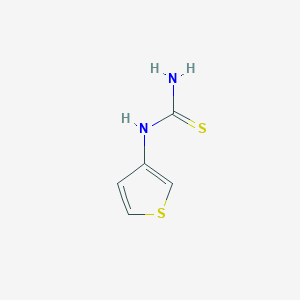 molecular formula C5H6N2S2 B1658592 Thiourée, 3-thiényl- CAS No. 61528-52-7