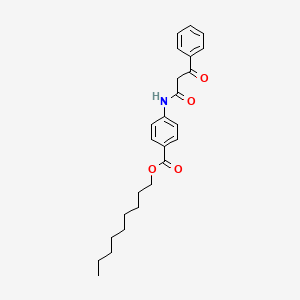 Benzoic acid, 4-[(1,3-dioxo-3-phenylpropyl)amino]-, nonyl ester