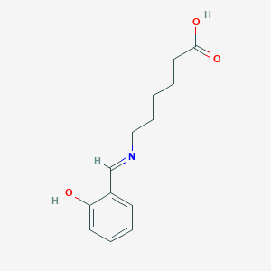 Hexanoic acid, 6-[[(2-hydroxyphenyl)methylene]amino]-