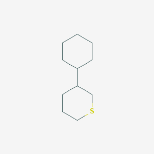 molecular formula C11H20S B1658613 3-Cyclohexylthiane CAS No. 61639-13-2