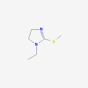 molecular formula C6H12N2S B1658632 1-Ethyl-2-(methylsulfanyl)-4,5-dihydro-1H-imidazole CAS No. 61682-18-6