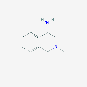 molecular formula C11H16N2 B1658636 2-Ethyl-1,2,3,4-tetrahydroisoquinolin-4-amine CAS No. 61695-04-3