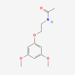 molecular formula C12H17NO4 B1658641 Acetamide, N-[2-(3,5-dimethoxyphenoxy)ethyl]- CAS No. 61711-83-9