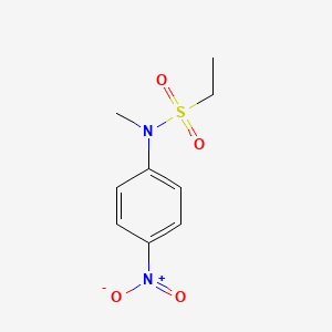 molecular formula C9H12N2O4S B1658649 N-methyl-N-(4-nitrophenyl)ethanesulfonamide CAS No. 61738-46-3