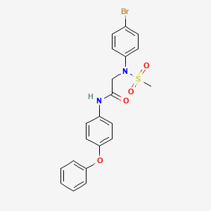 2-(4-bromo-N-methylsulfonylanilino)-N-(4-phenoxyphenyl)acetamide