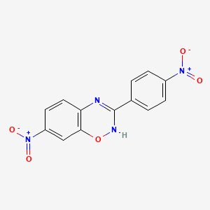 2H-1,2,4-Benzoxadiazine, 7-nitro-3-(4-nitrophenyl)-