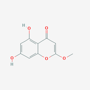 molecular formula C10H8O5 B1658671 5,7-Dihydroxy-2-methoxy-4H-1-benzopyran-4-one CAS No. 61780-28-7