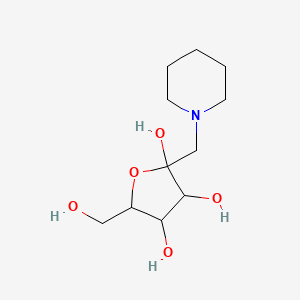 5-(Hydroxymethyl)-2-(piperidin-1-ylmethyl)oxolane-2,3,4-triol