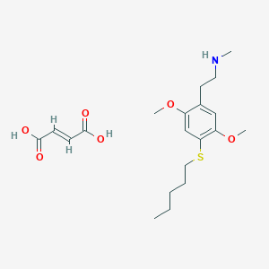 B165869 N-Methyl-2-(2,5-dimethoxy-4-(pentylthio)phenyl)ethylamine maleate CAS No. 129658-13-5