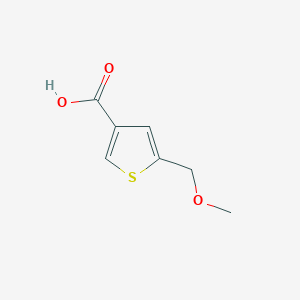 molecular formula C7H8O3S B1658694 5-(Methoxymethyl)thiophene-3-carboxylic acid CAS No. 61854-98-6