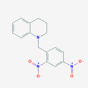 Quinoline, 1-[(2,4-dinitrophenyl)methyl]-1,2,3,4-tetrahydro-