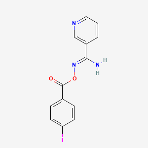 N'-{[(4-iodophenyl)carbonyl]oxy}pyridine-3-carboximidamide