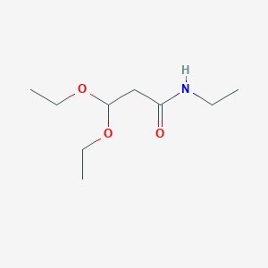 molecular formula C9H19NO3 B1658710 3,3-diethoxy-N-ethylpropanamide CAS No. 6191-95-3
