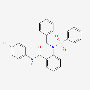 2-[(Benzenesulfonyl)(benzyl)amino]-N-(4-chlorophenyl)benzamide