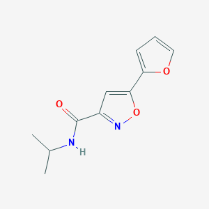 5-(furan-2-yl)-N-propan-2-yl-1,2-oxazole-3-carboxamide