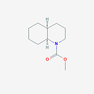molecular formula C11H19NO2 B1658734 Methyl (4aS,8aS)-octahydroquinoline-1(2H)-carboxylate CAS No. 62008-52-0
